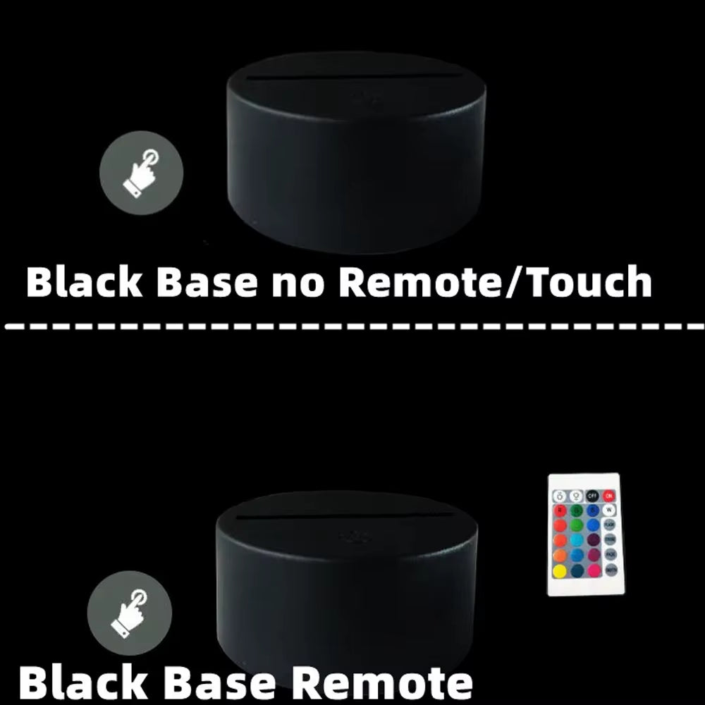 Lilo & Stitch Cartoon 7/16 Colors Creative 3D Lamp Anime Figure LED Night Lamp Touch Table Lamp Ornaments Kids Toys Gifts