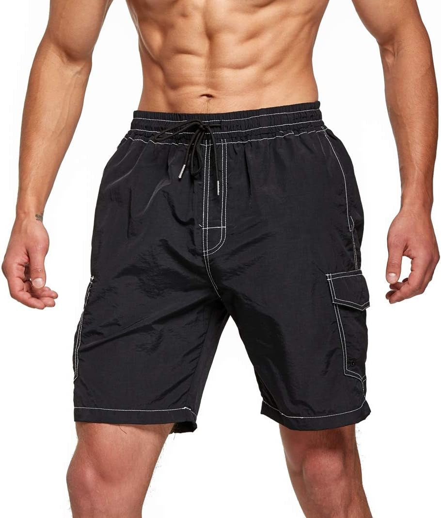 Mens Swim Trunks Quick Dry Swimming Shorts