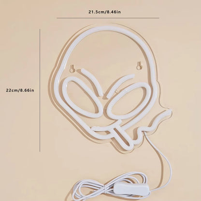 Chi-Buy LED Neon Alien Smoking Neon Signs Night Light 3D Wall Art & Game Room Bedroom Living Room Decor Lamp Signs