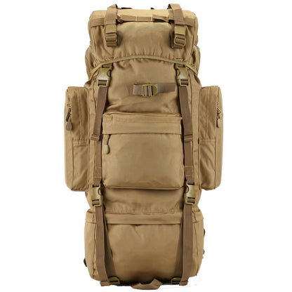 70L Large Backpack Outdoor Sports Bag 3P Tactical Bags for Hiking Camping Climbing Waterproof Wear-Resisting Nylon Bag