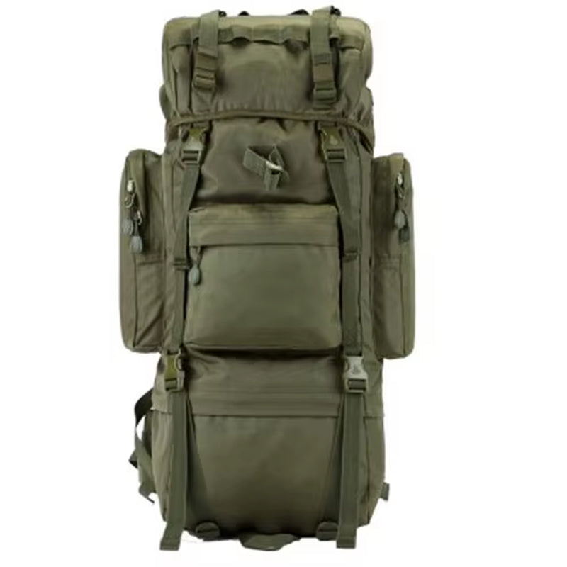 70L Large Backpack Outdoor Sports Bag 3P Tactical Bags for Hiking Camping Climbing Waterproof Wear-Resisting Nylon Bag